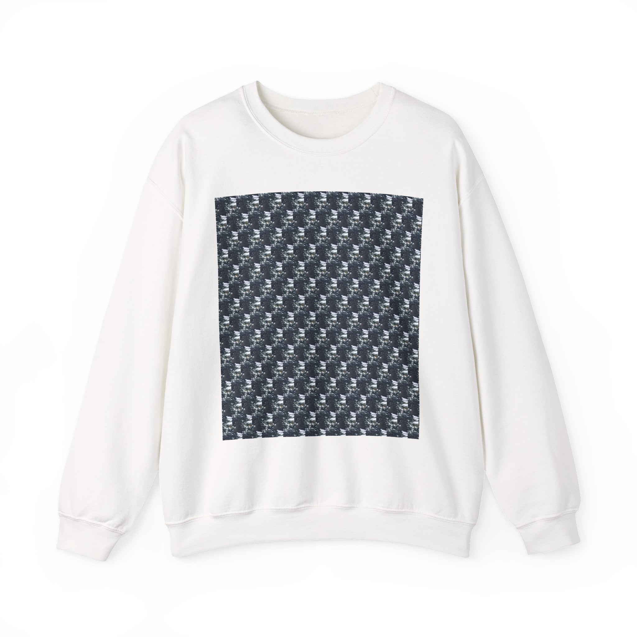 Men's Graphic Crewneck Sweatshirt -Small tree Pattern