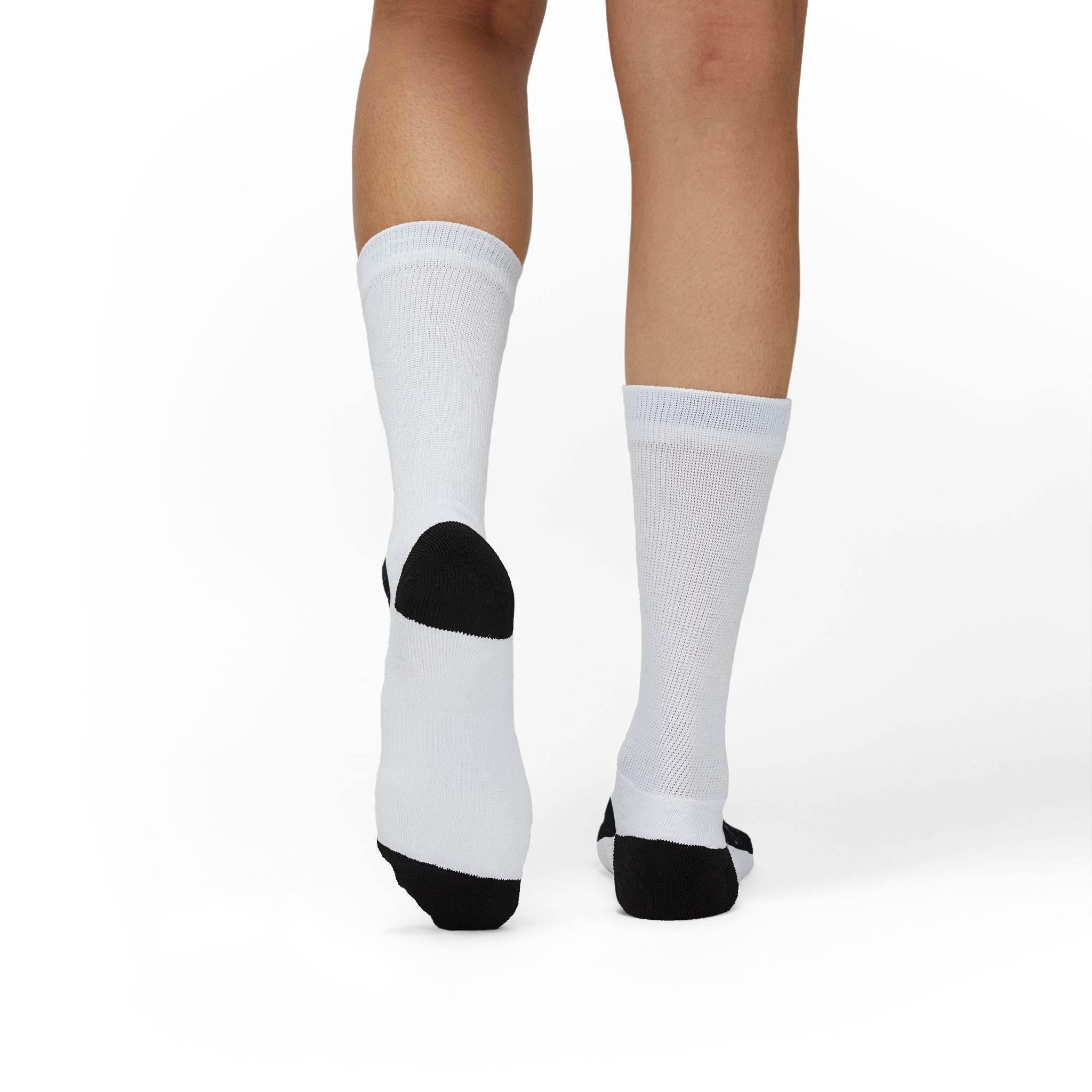 Black Palm Tree Sublimation Socks -Effortlessly Elegant