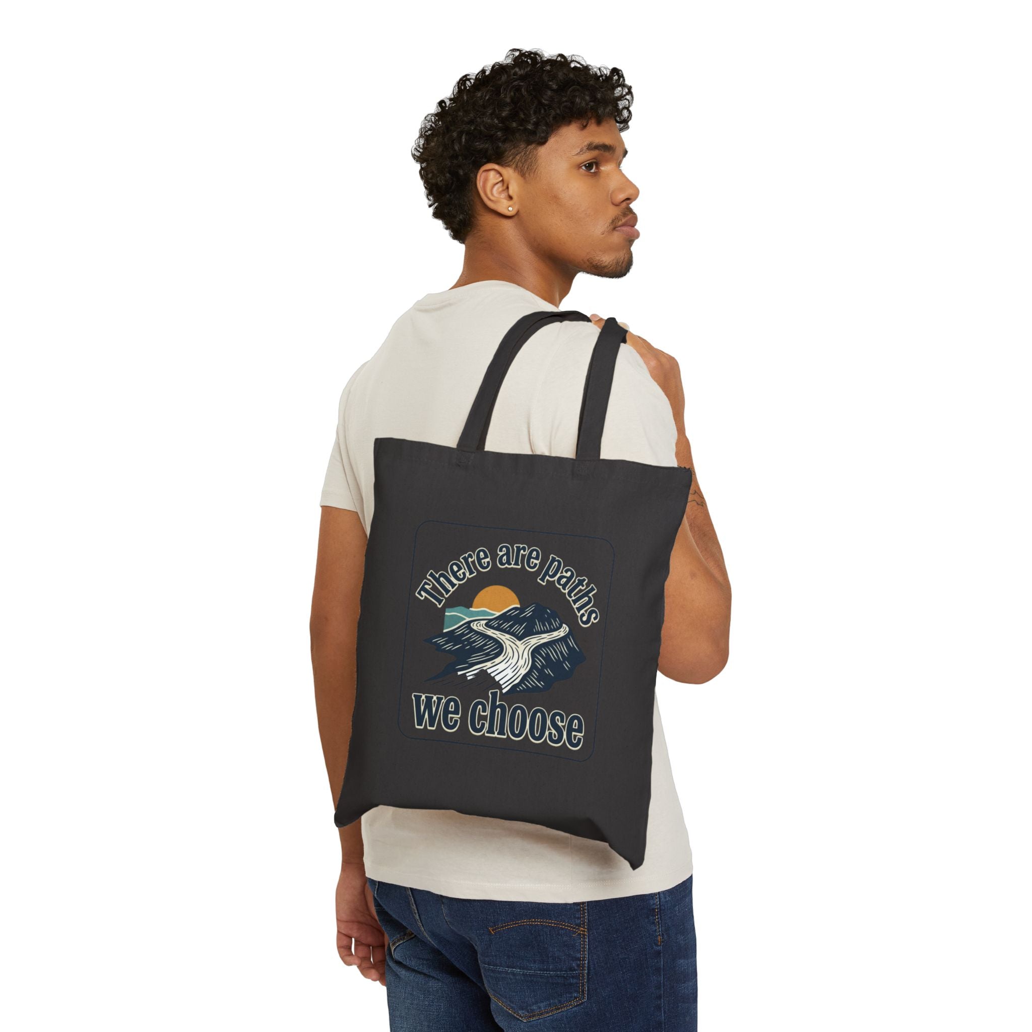 There Are Paths We Choose Tote | Playful Christian Easter, Pastel Retro Church Humor
