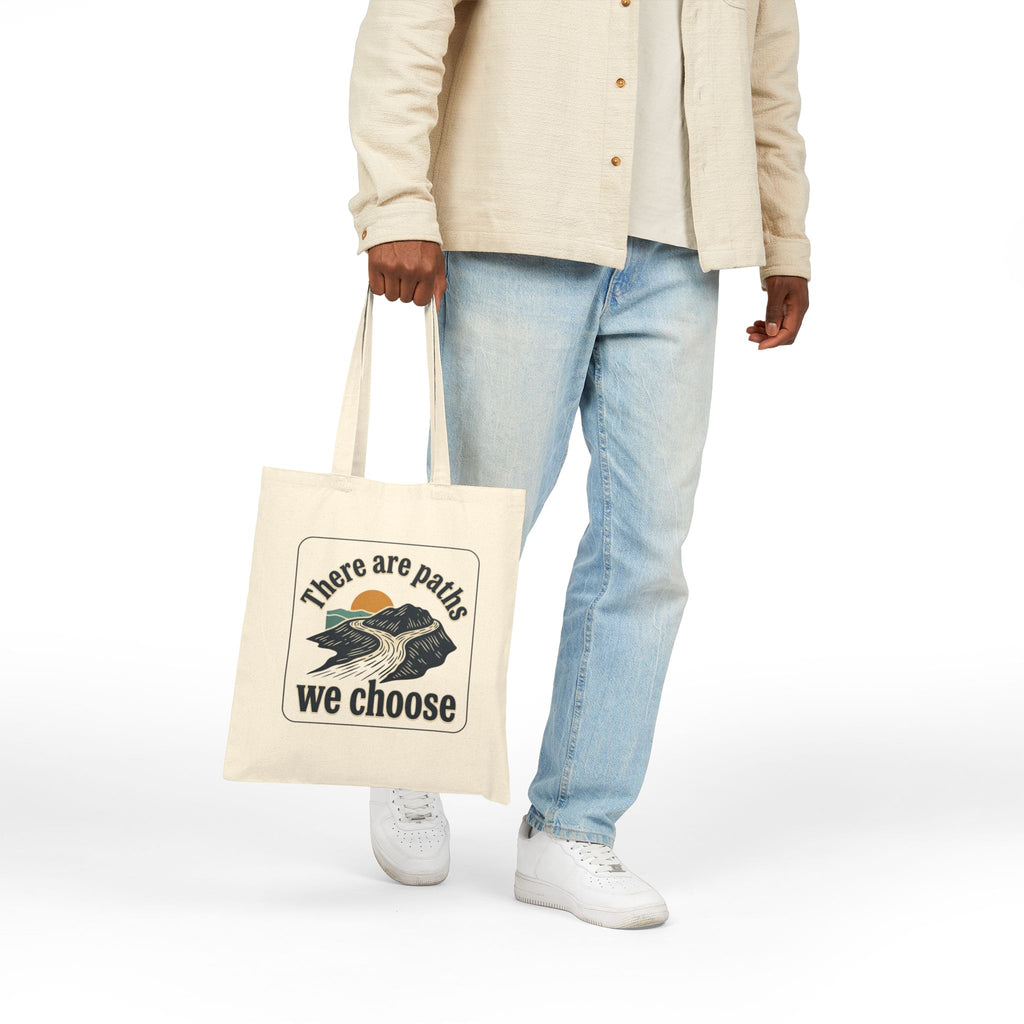 There Are Paths We Choose Tote | Playful Christian Easter, Pastel Retro Church Humor