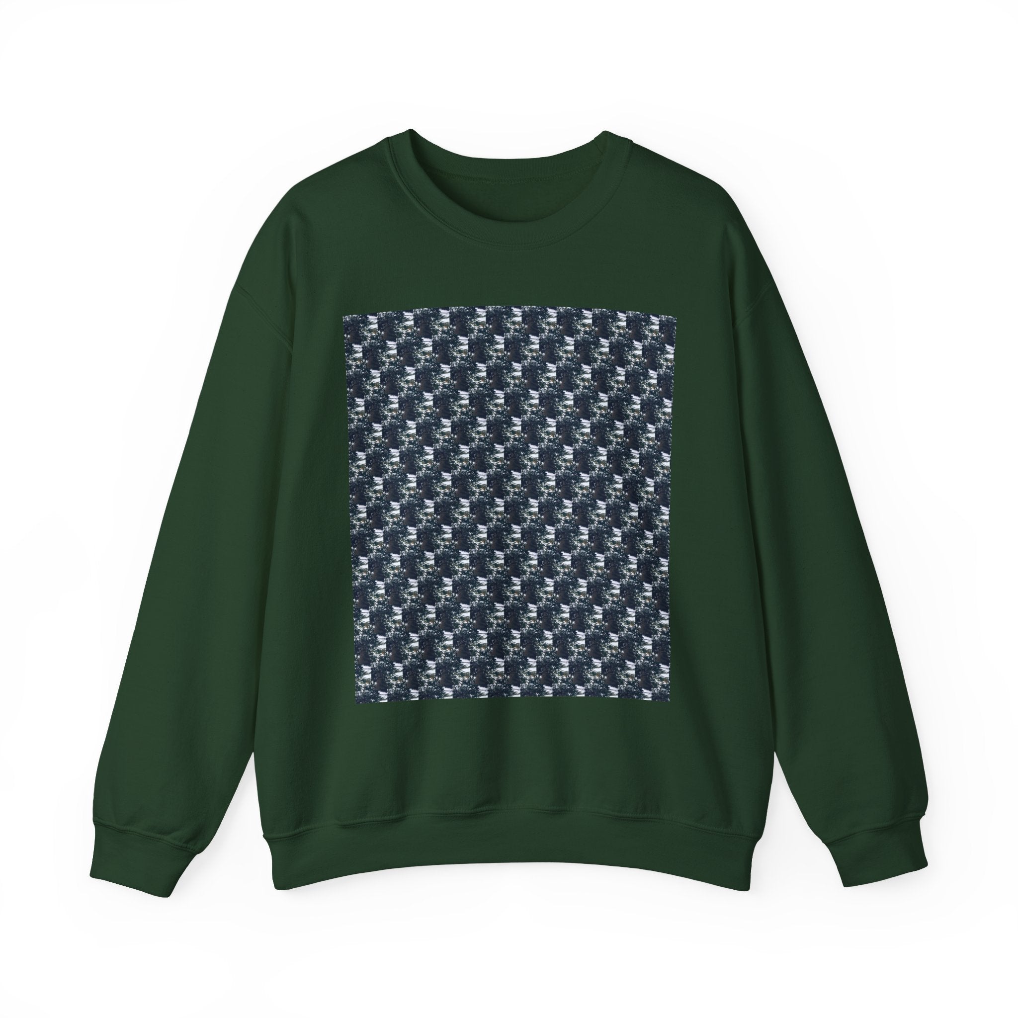 Men's Graphic Crewneck Sweatshirt -Small tree Pattern