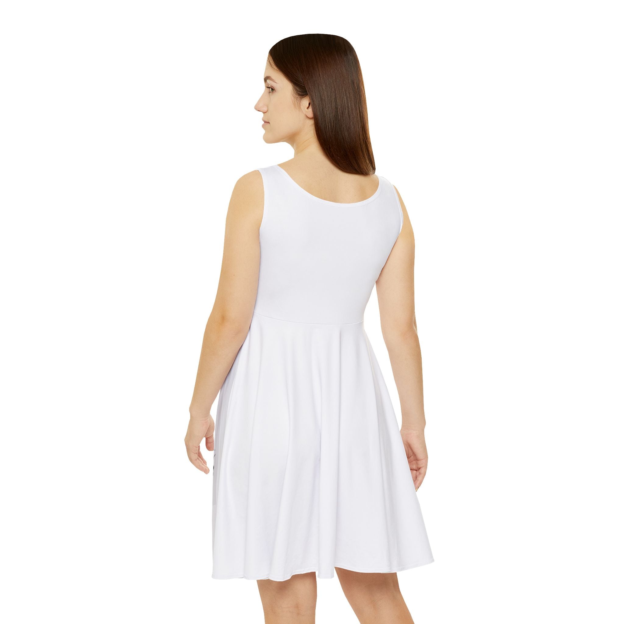 Black & White Tree Silhouette Skater Dress