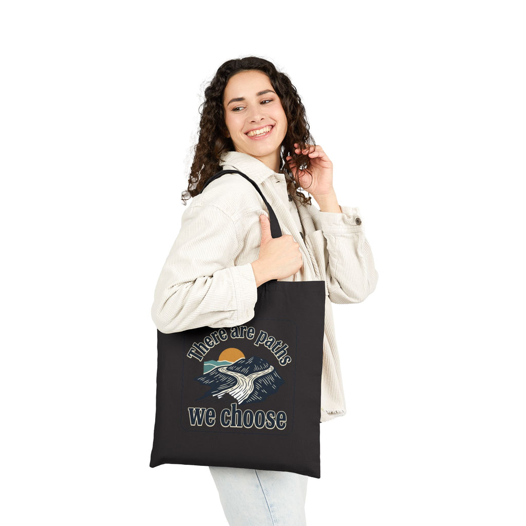 There Are Paths We Choose Tote | Playful Christian Easter, Pastel Retro Church Humor