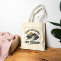 There Are Paths We Choose Tote | Playful Christian Easter, Pastel Retro Church Humor