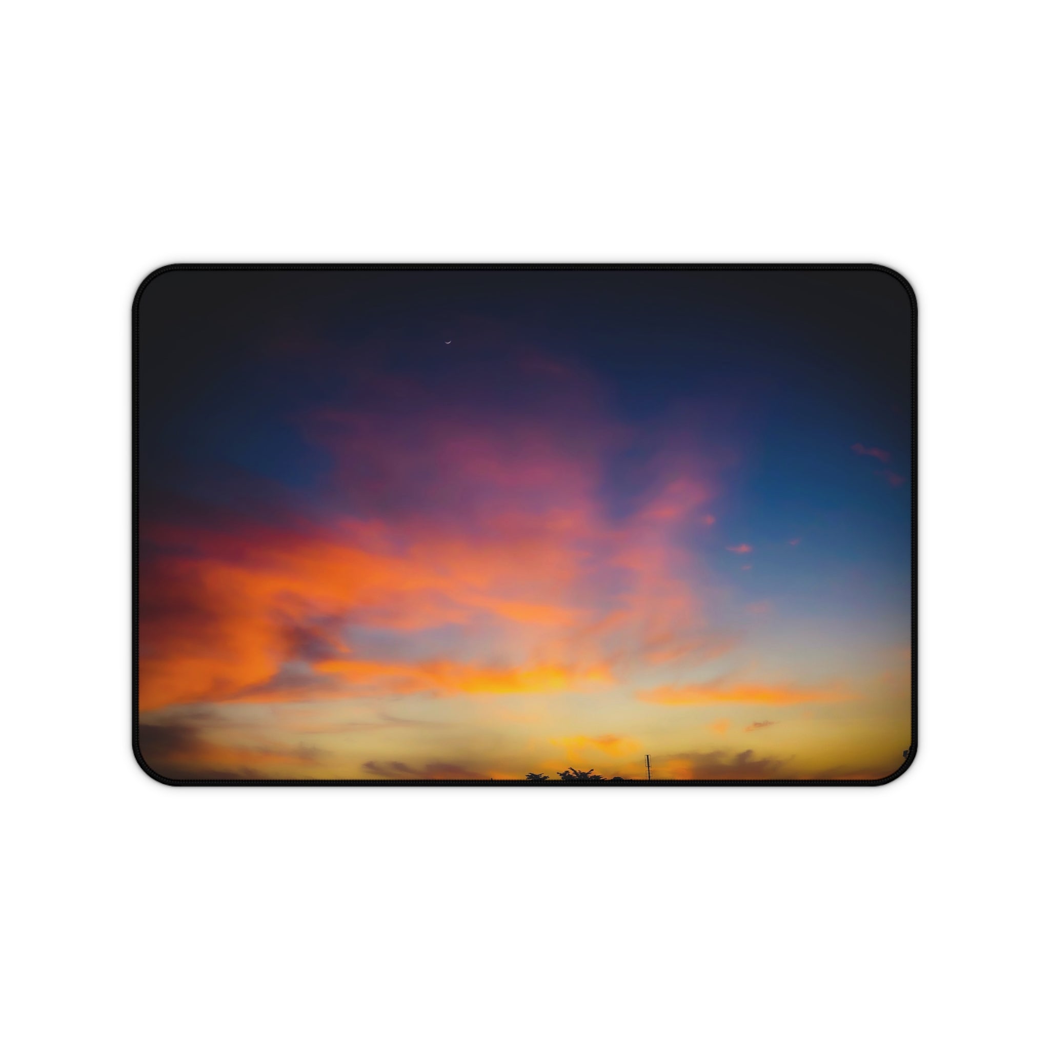 Sunset Sky Desk Mat with Colorful Sunset Gaming & Office Mouse Pad