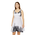 Black & White Tree Silhouette Skater Dress
