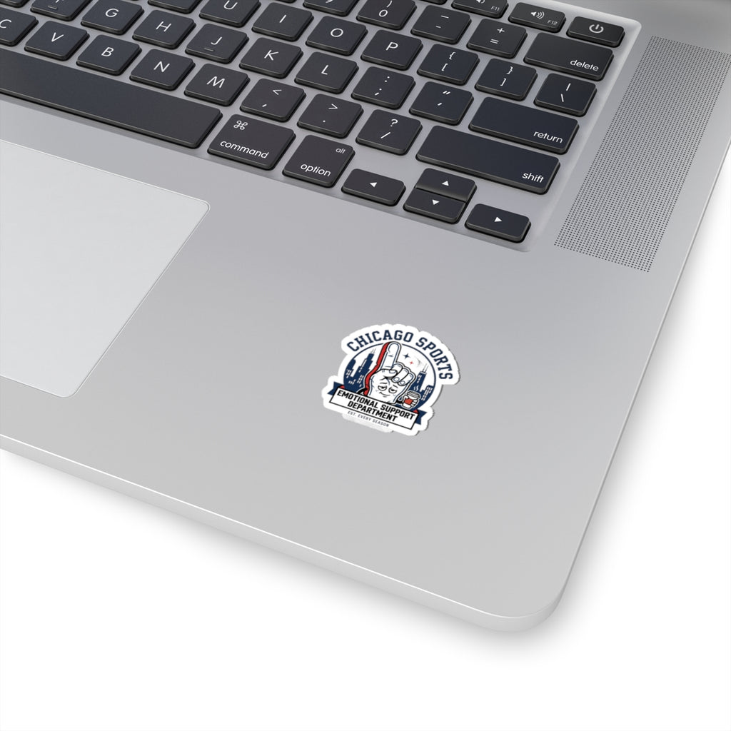 Chicago Sports Emotional Support Department Sticker | city basketball, rivalry humor
