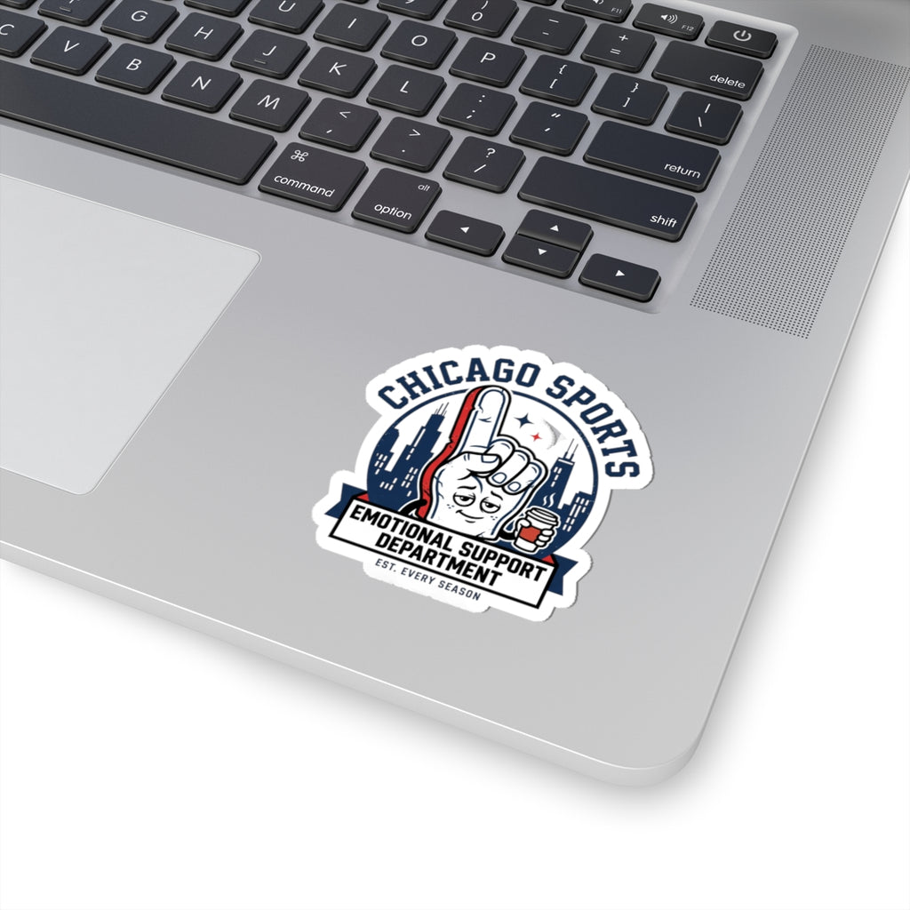 Chicago Sports Emotional Support Department Sticker | city basketball, rivalry humor