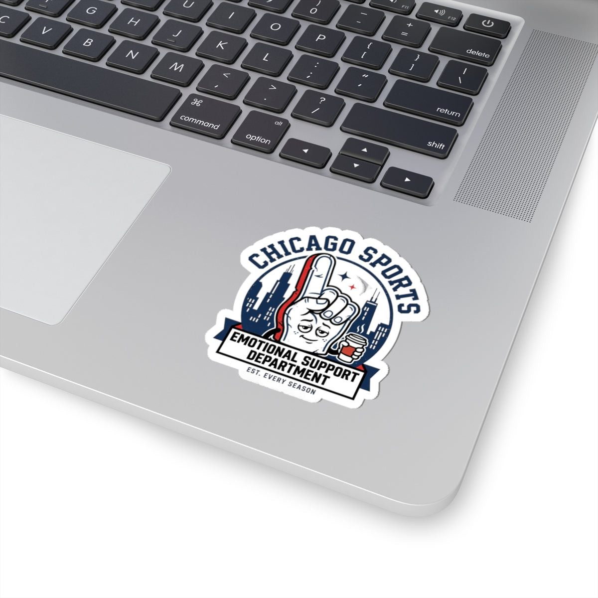 Chicago Sports Emotional Support Department Sticker | city basketball, rivalry humor