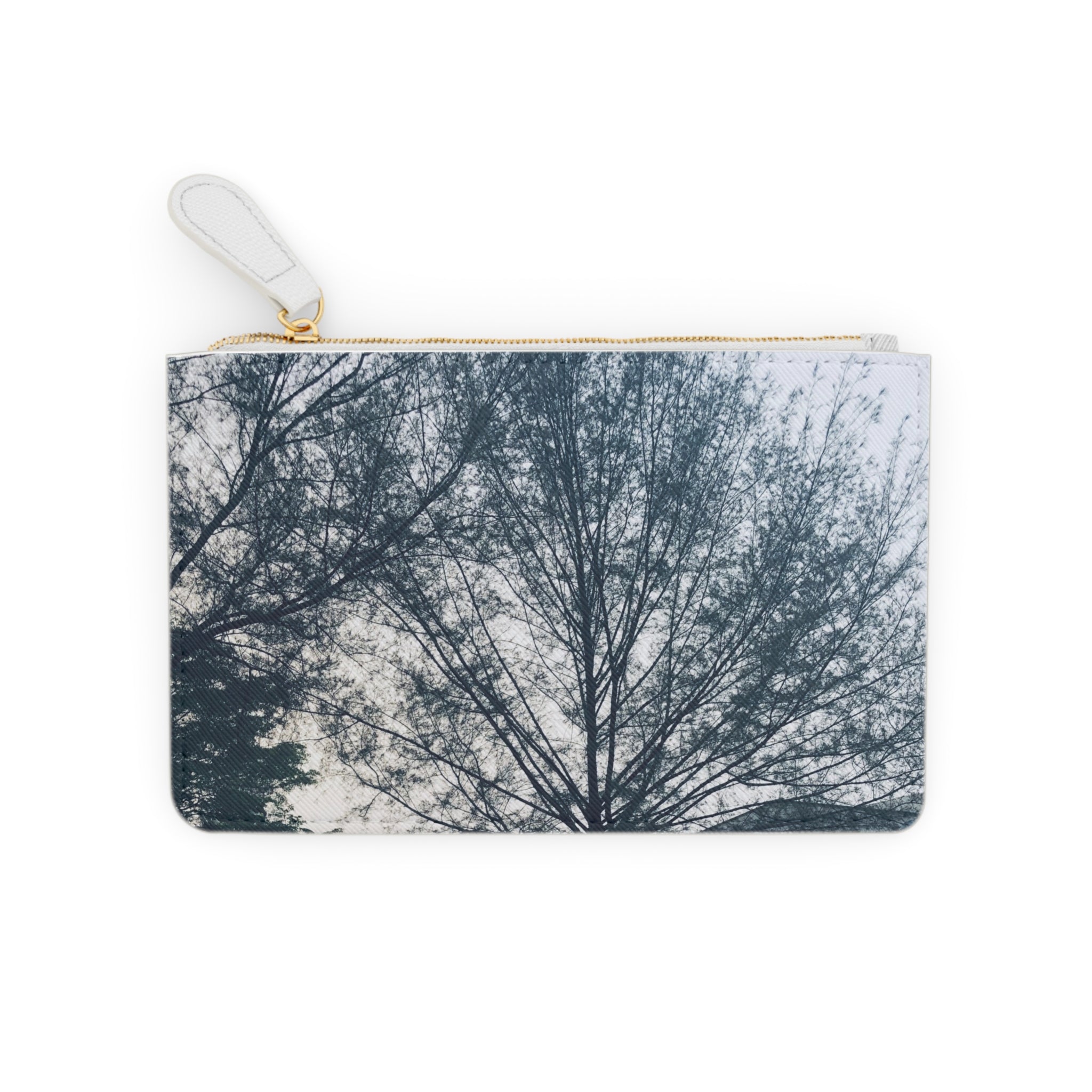 Mini Clutch Bag with Scenic Tree & Car Photo Wristlet | Personalized Travel Pouch for Everyday Essentials