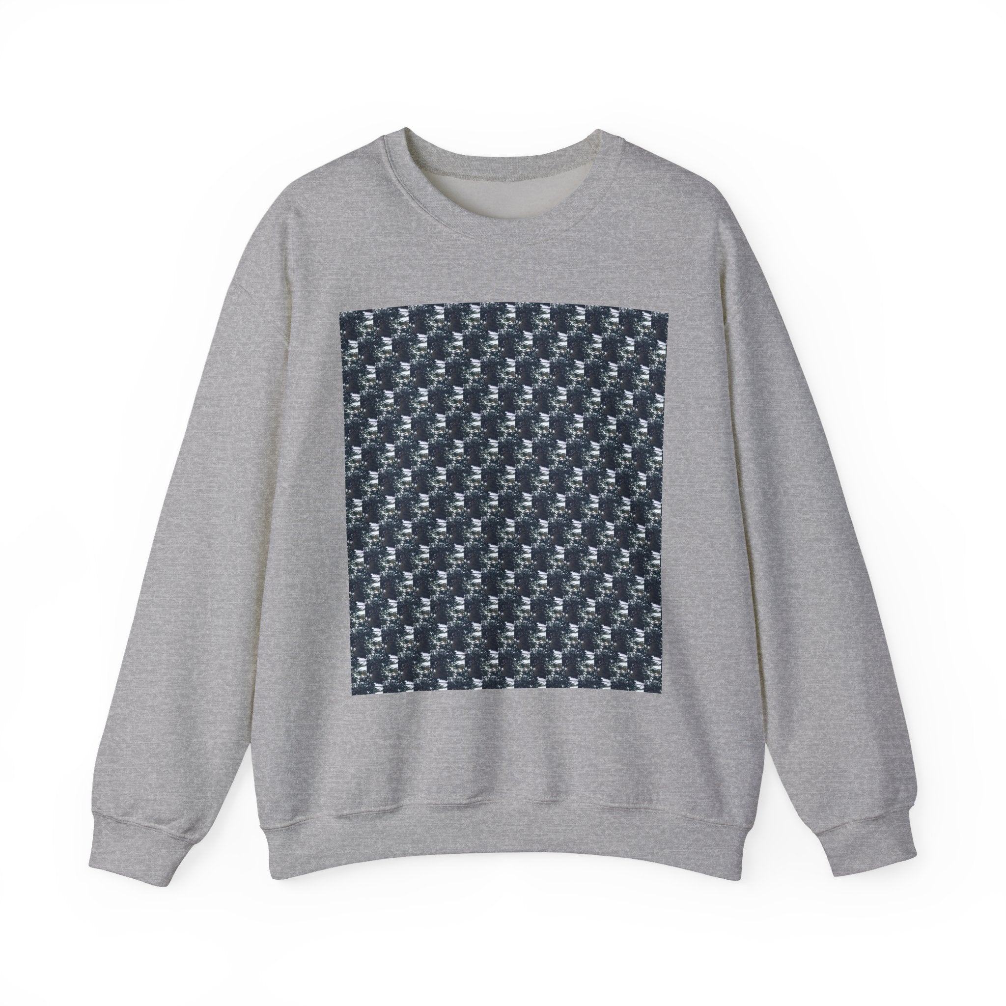 Men's Graphic Crewneck Sweatshirt -Small tree Pattern