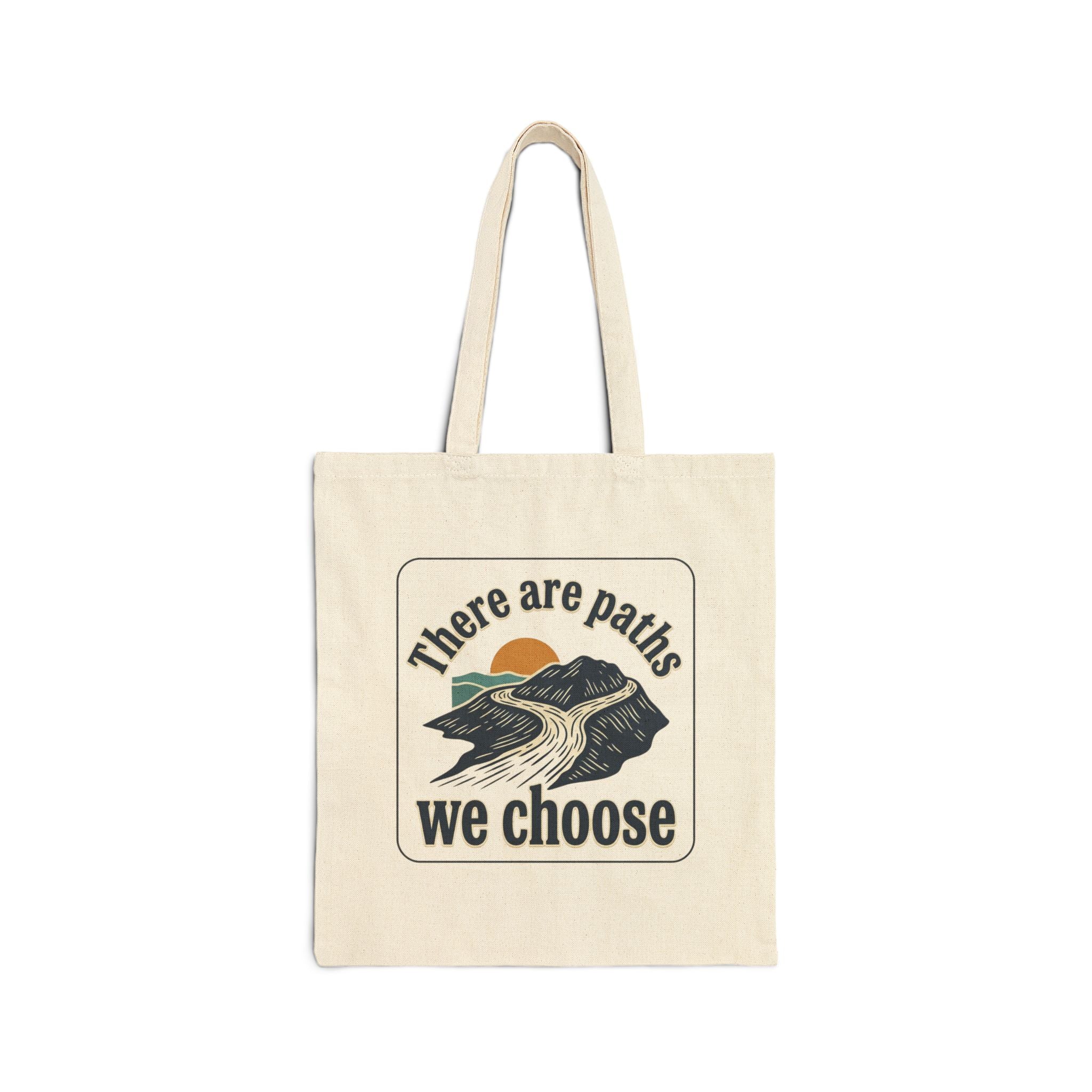 There Are Paths We Choose Tote | Playful Christian Easter, Pastel Retro Church Humor