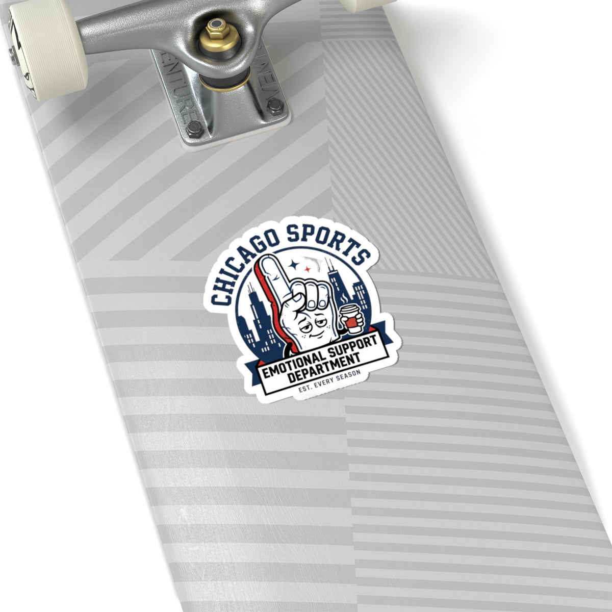 Chicago Sports Emotional Support Department Sticker | city basketball, rivalry humor
