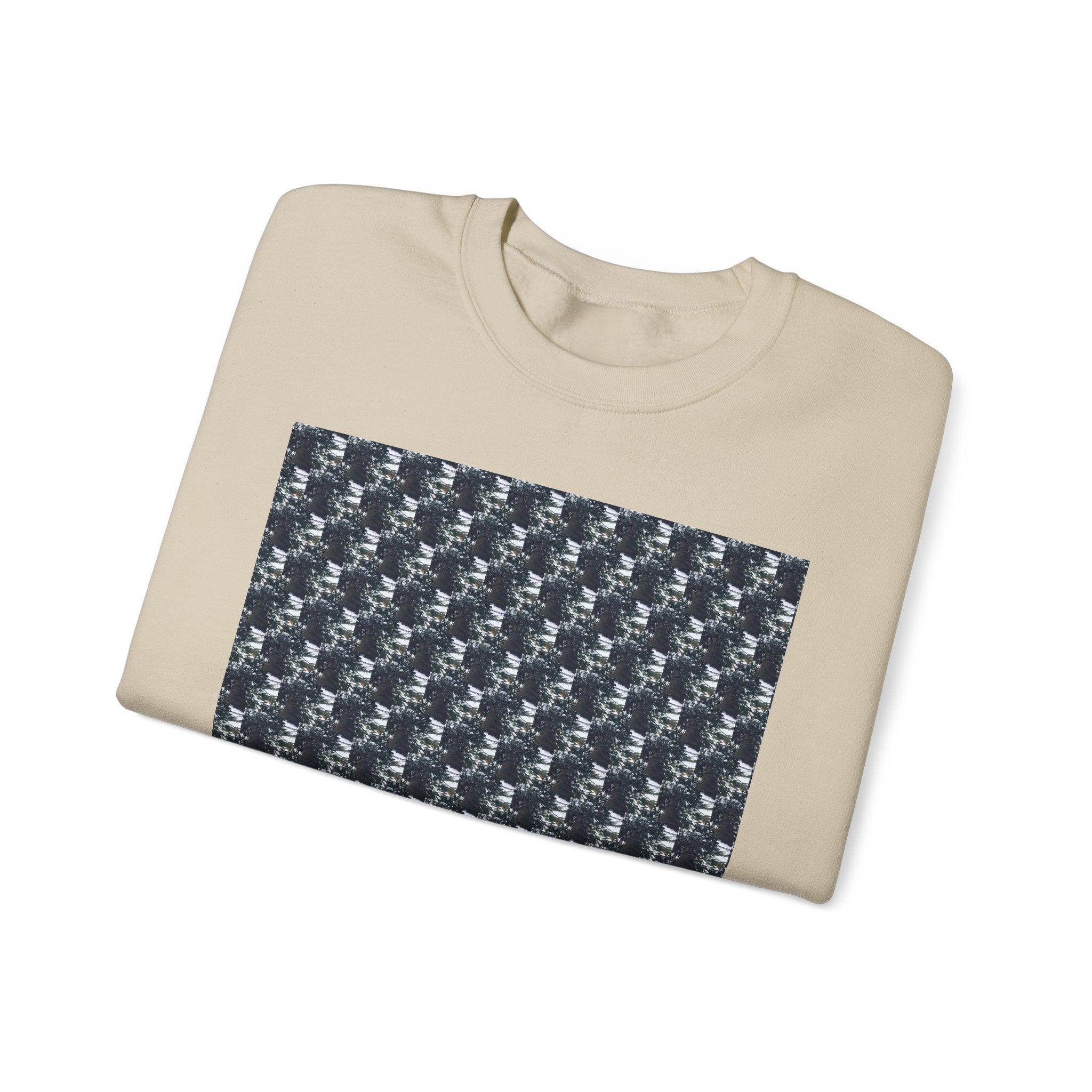 Men's Graphic Crewneck Sweatshirt -Small tree Pattern