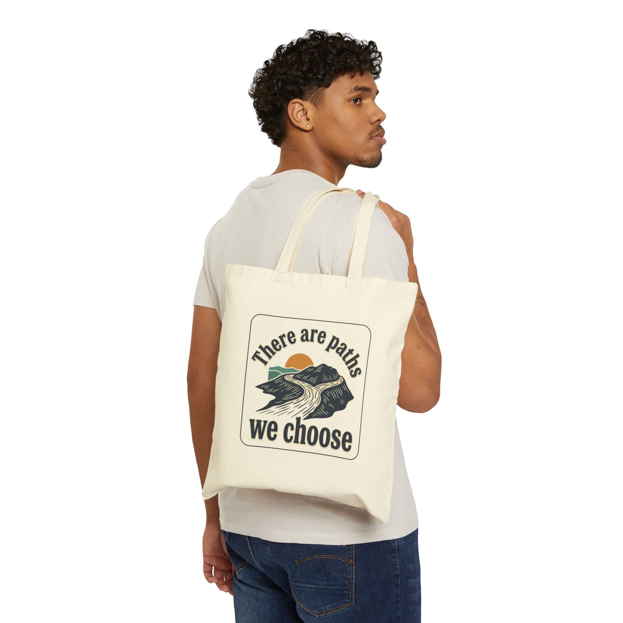 There Are Paths We Choose Tote | Playful Christian Easter, Pastel Retro Church Humor