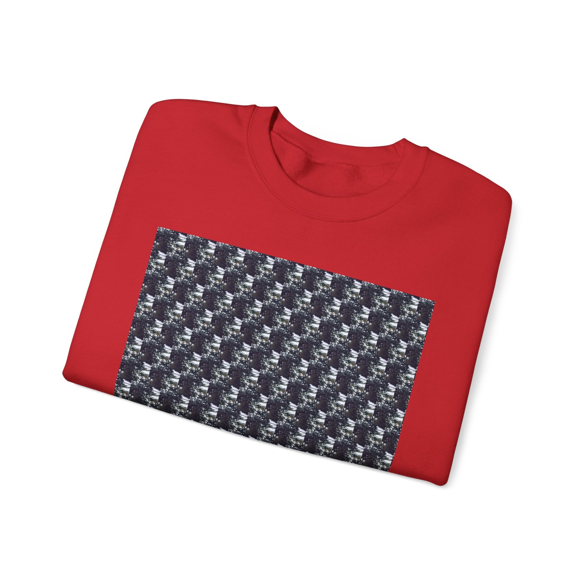 Men's Graphic Crewneck Sweatshirt -Small tree Pattern