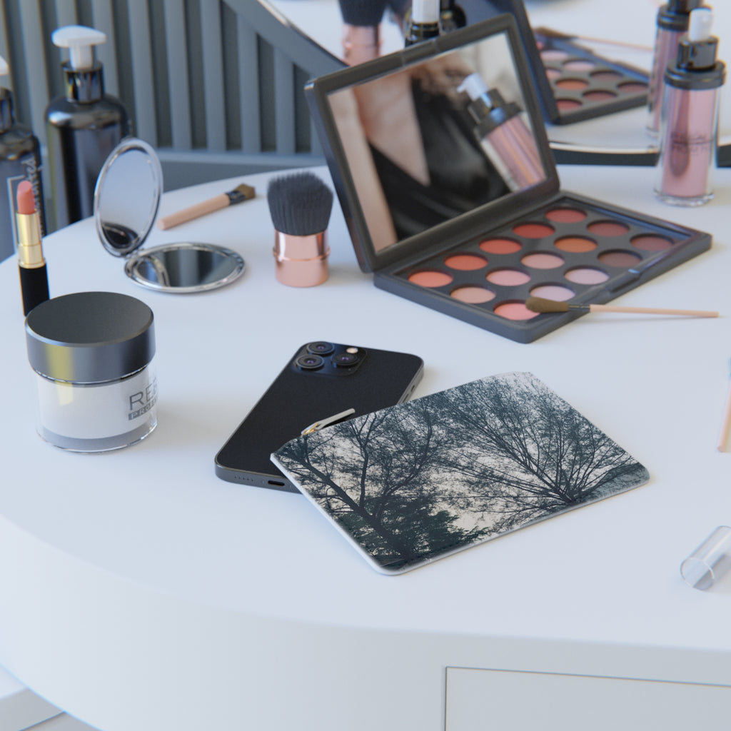 Mini Clutch Bag with Scenic Tree & Car Photo Wristlet | Personalized Travel Pouch for Everyday Essentials