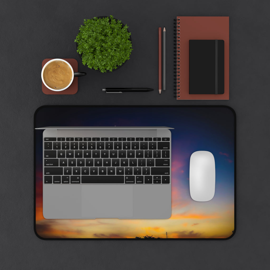 Sunset Sky Desk Mat with Colorful Sunset Gaming & Office Mouse Pad