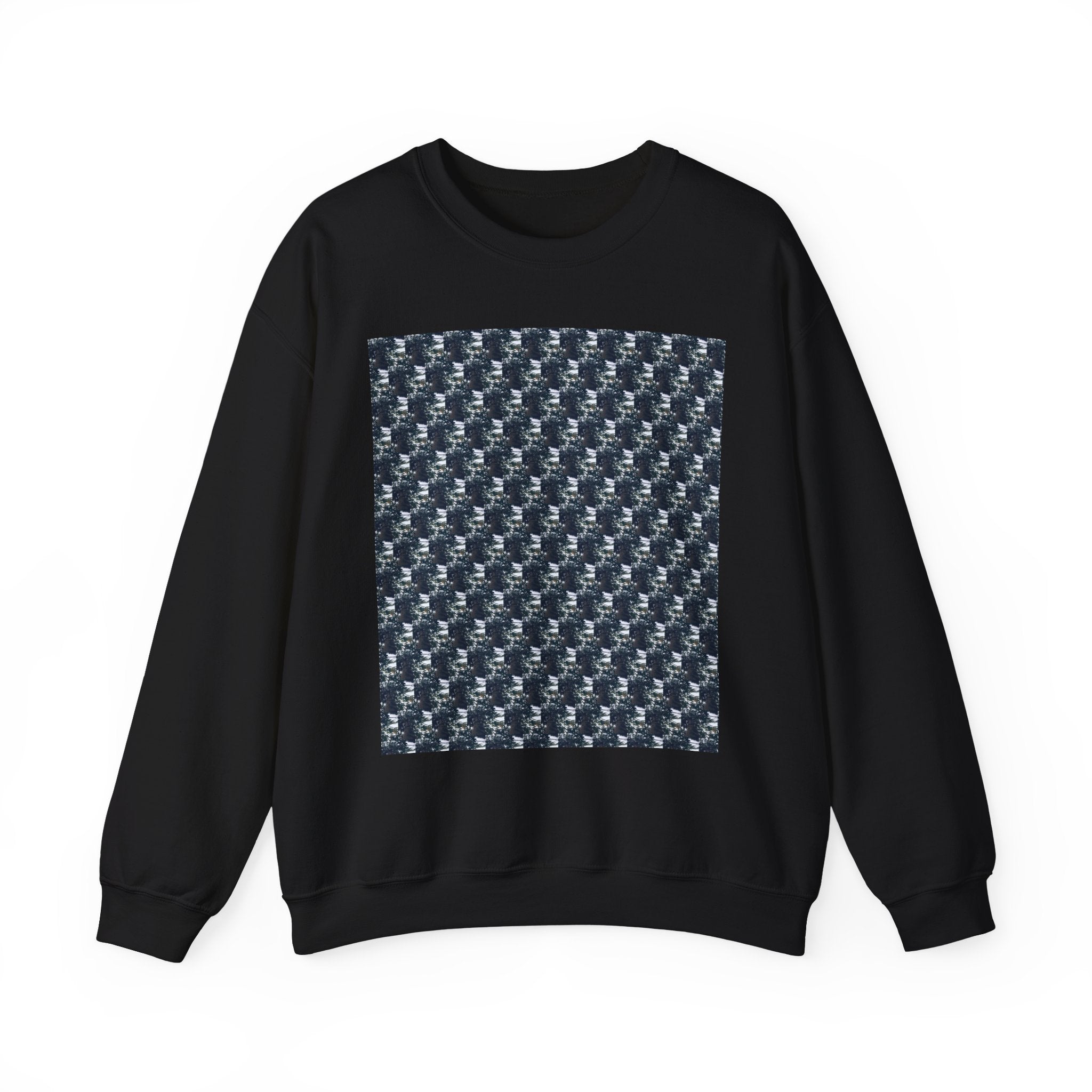Men's Graphic Crewneck Sweatshirt -Small tree Pattern