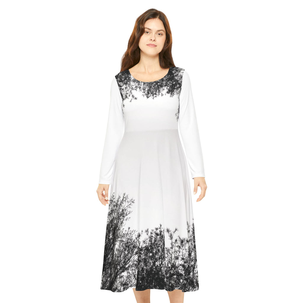Women's Long Sleeve Dance Dress (AOP)