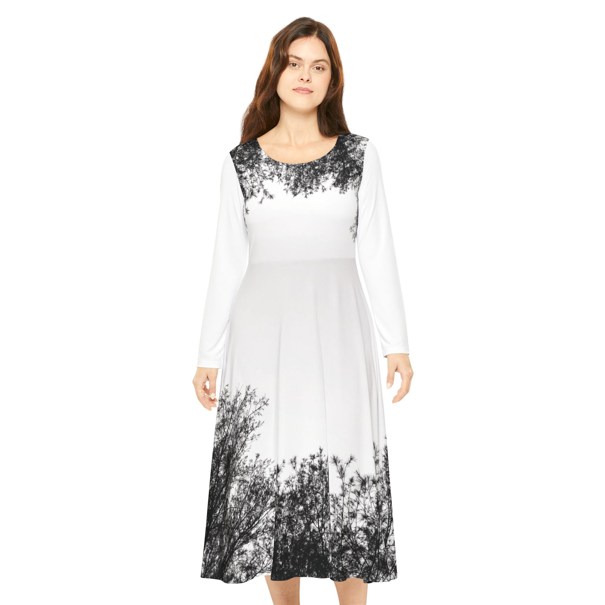 Women's Long Sleeve Dance Dress (AOP)