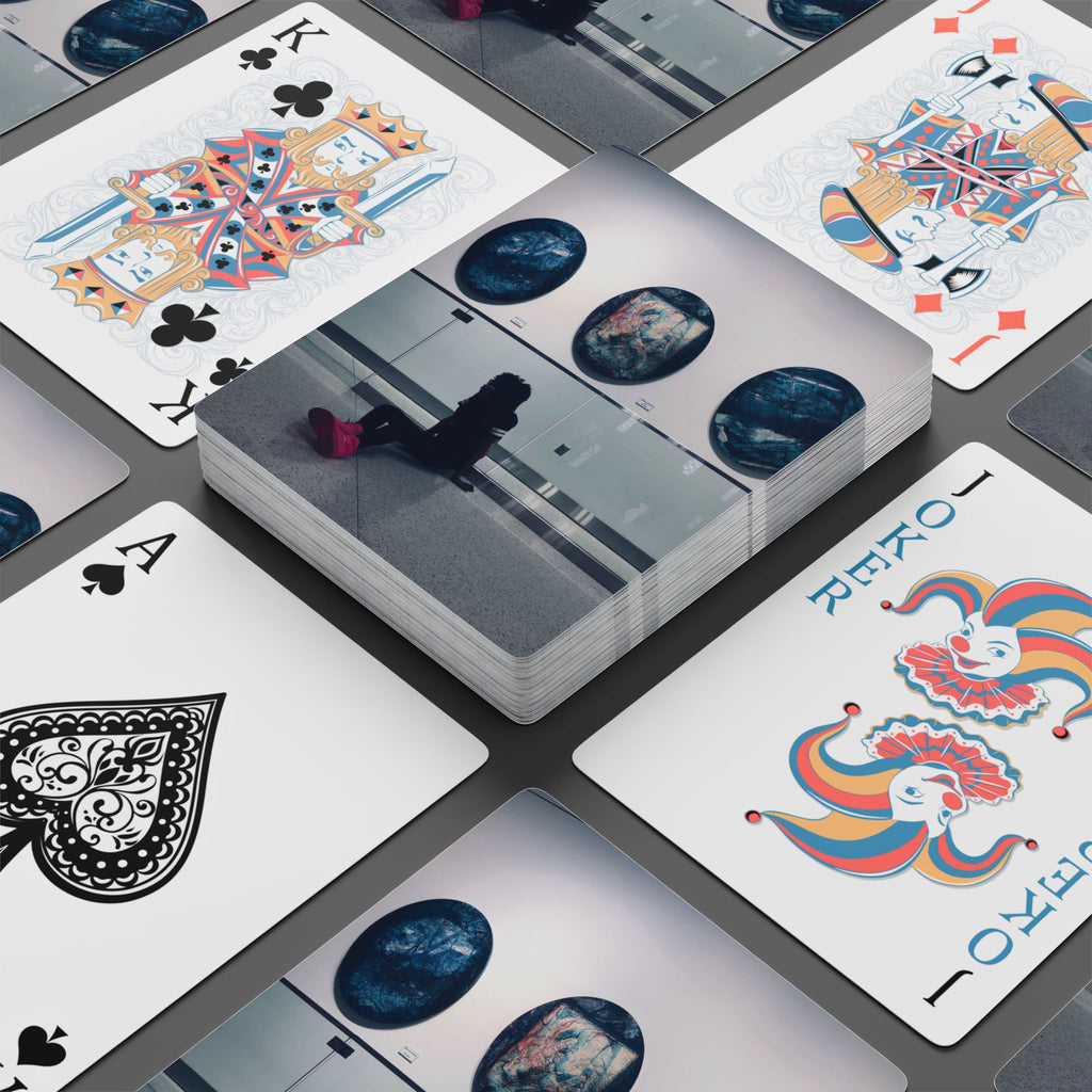 Vintage Ace of Spades Poker Playing Cards - Classic Black & White Card Deck