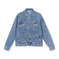 Don't worry quote-Men's Denim Jacket