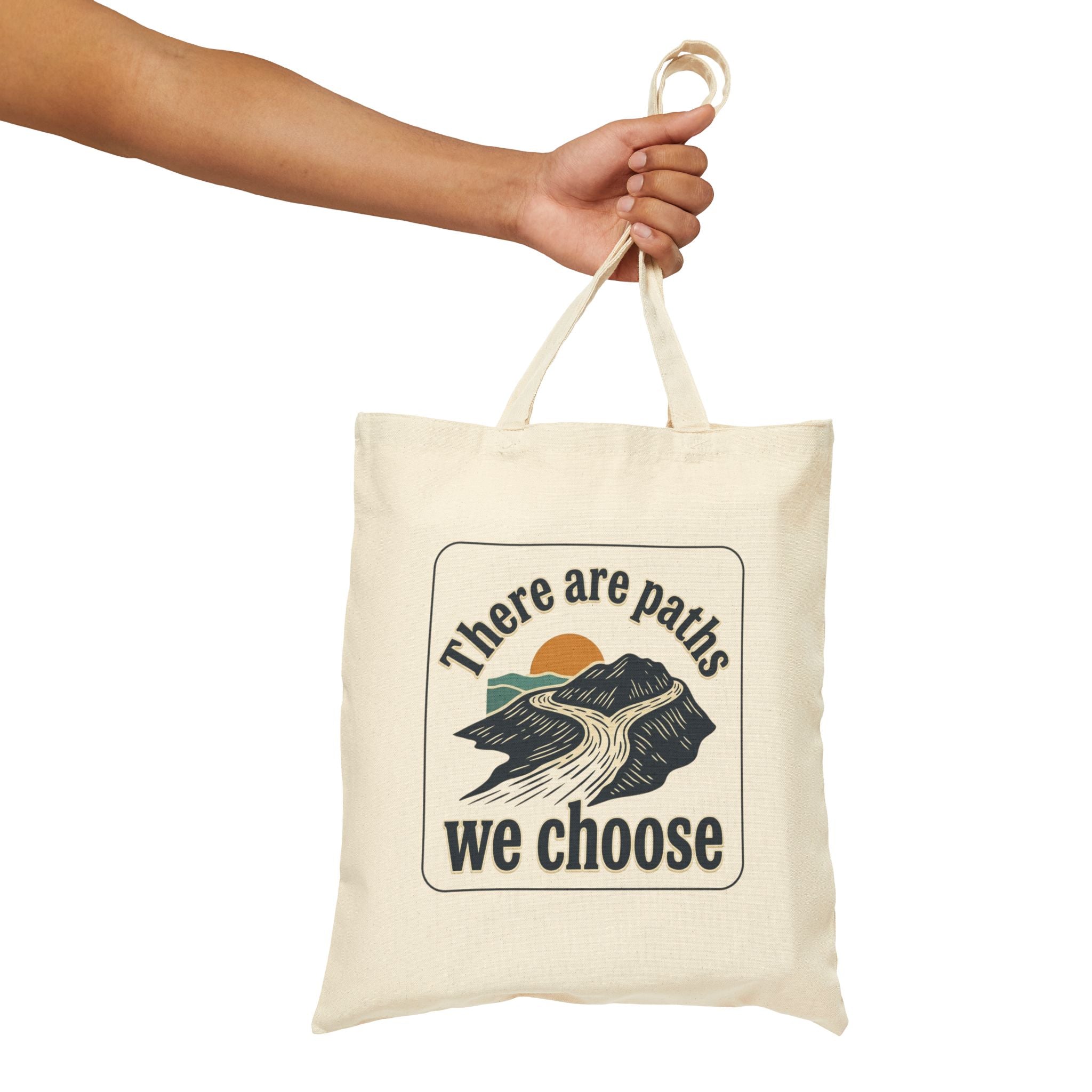 There Are Paths We Choose Tote | Playful Christian Easter, Pastel Retro Church Humor