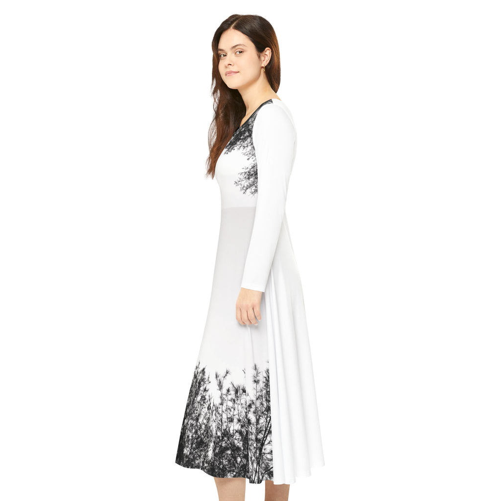Women's Long Sleeve Dance Dress (AOP)