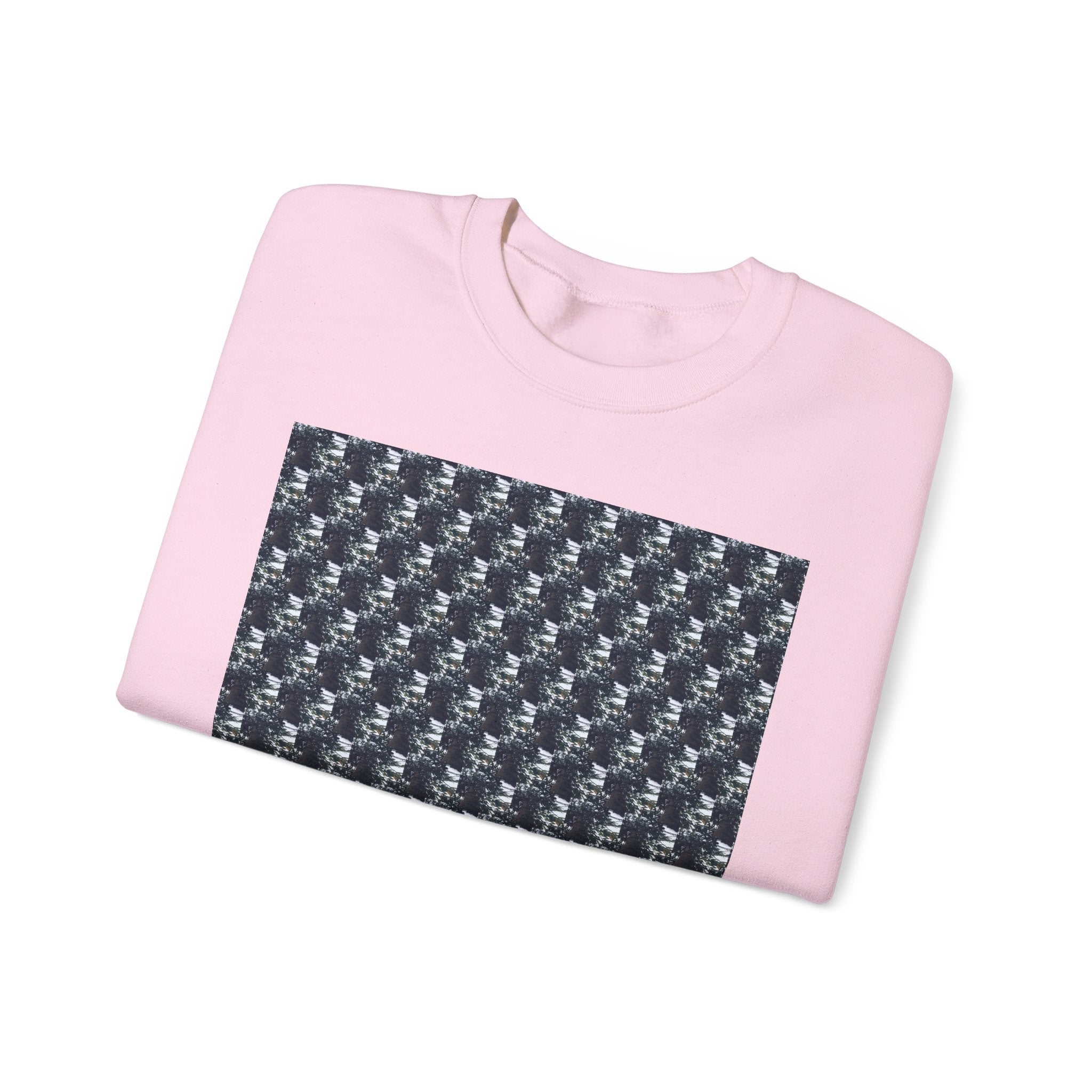 Men's Graphic Crewneck Sweatshirt -Small tree Pattern